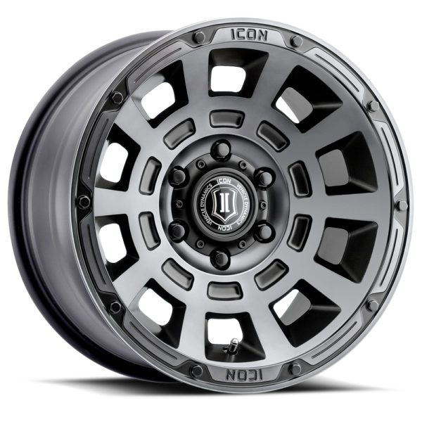 LC100/LC200/LX470/LX570 (17×8.50) 4 THRUST SMOKED SATIN BLACK TINT 5×150 +25 Offset
