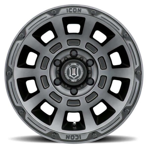 LC100/LC200/LX470/LX570 (17×8.50) 4 THRUST SMOKED SATIN BLACK TINT 5×150 +25 Offset