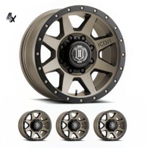 SILVERADO/SUBURBAN/SIERRA 2500HD (17×8.50) 4 x BRONZE REBOUND HD 8×6.5 +13 OFFSET