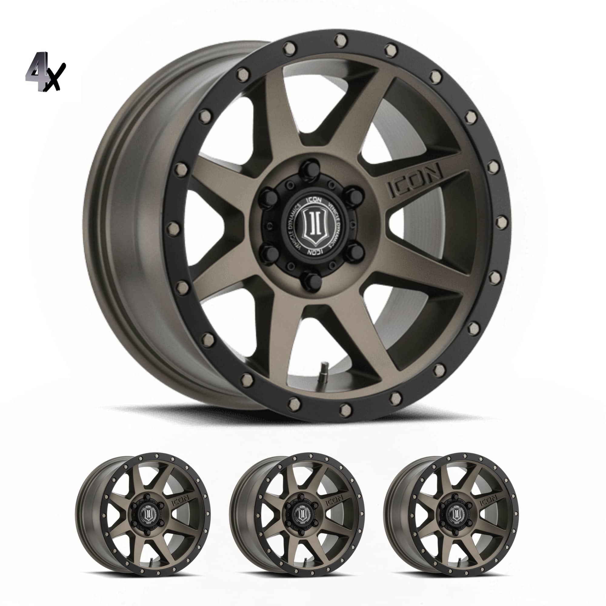 (17×8.50) 4x REBOUND BRONZE 6×5.5″ (0 OFFSET)