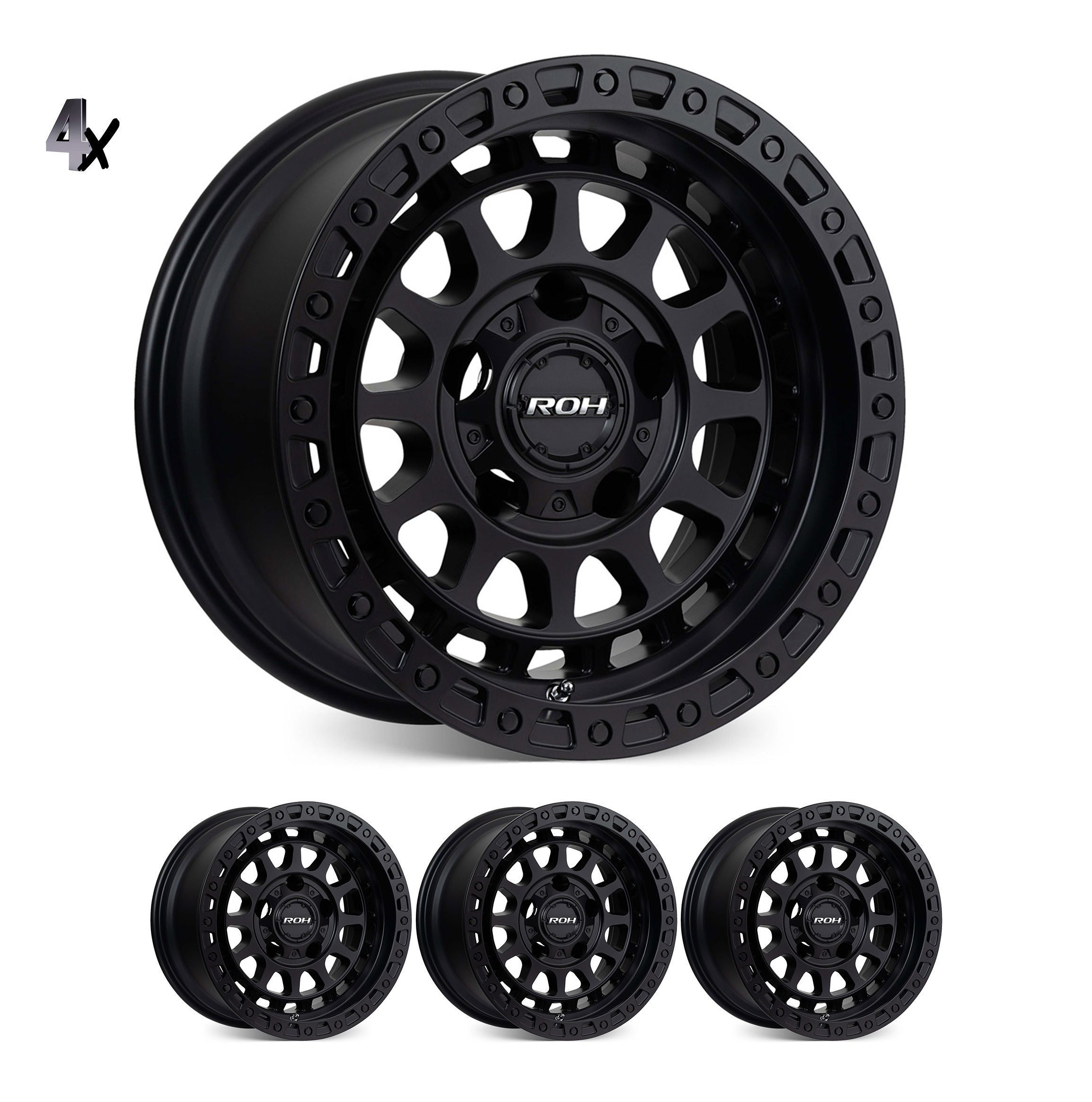 Prado 250 (18X9) 4x ASSAULT WHEELS (6/139) +25 OFFSET