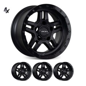 Prado 250 (18X9) 4x MATT BLACK VAPOUR WHEELS (6/139) +30 OFFSET