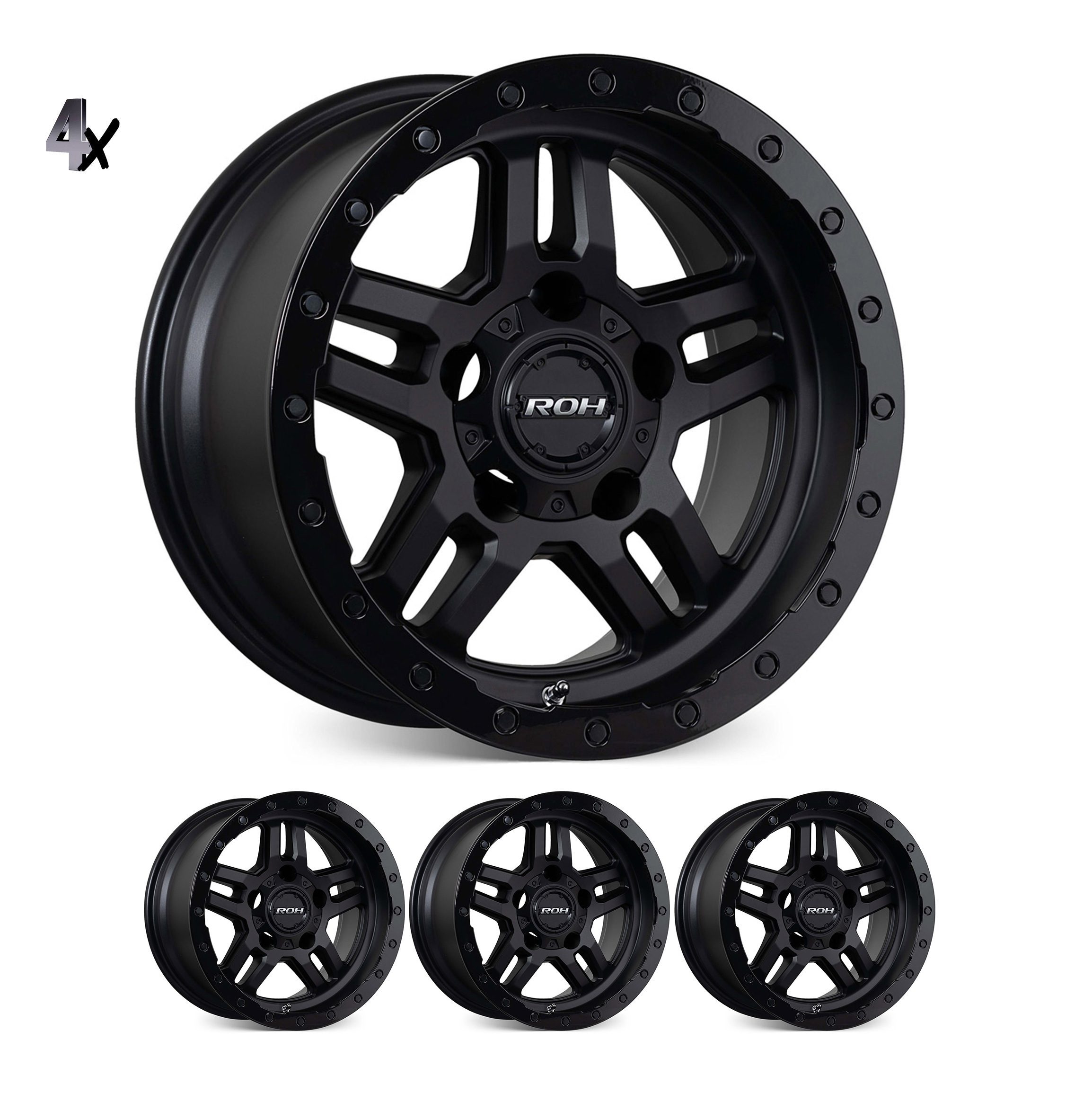 SILVERADO/SIERRA 1500 (17X9) 4x Hammer wheels (6/139) +12 OFFSET