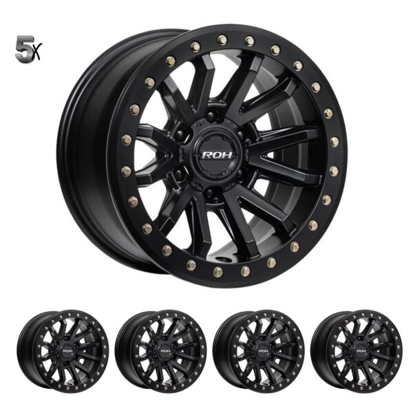 Y61 (17X9) 5x Zullo Matte Black wheels (6/139) -12 OFFSET
