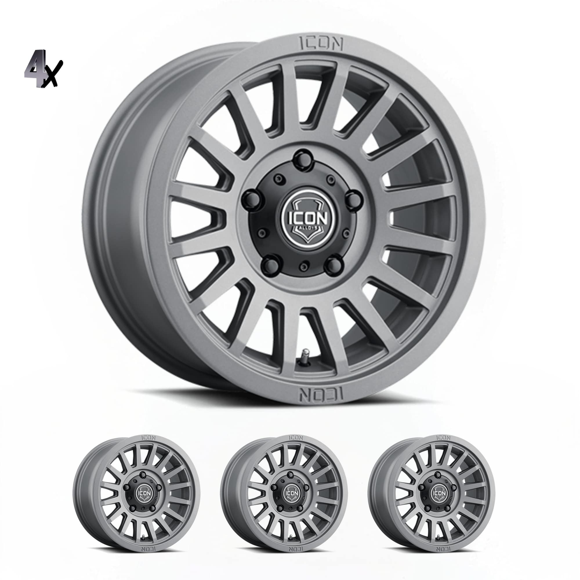 (17×8.5) 4x RECON SLX CHARCOAL 6×5.5 (0 OFFSET)