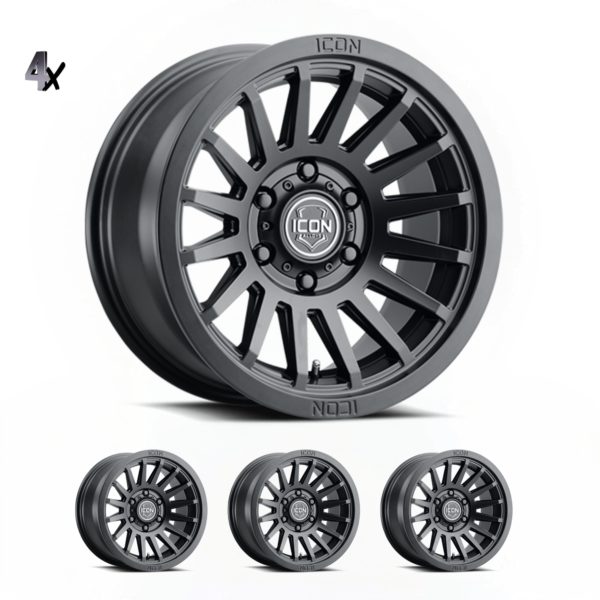 (17×8.5) 4x RECON SLX SATIN BLACK 6×5.5 (0 OFFSET)