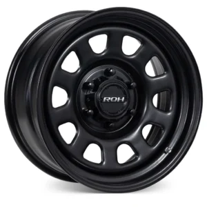 Y61 (17X8) 4x Trak Daytona Black Steel wheels (6/139) -22 OFFSET