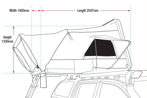 URSA 1300 ROOFTOP TENT