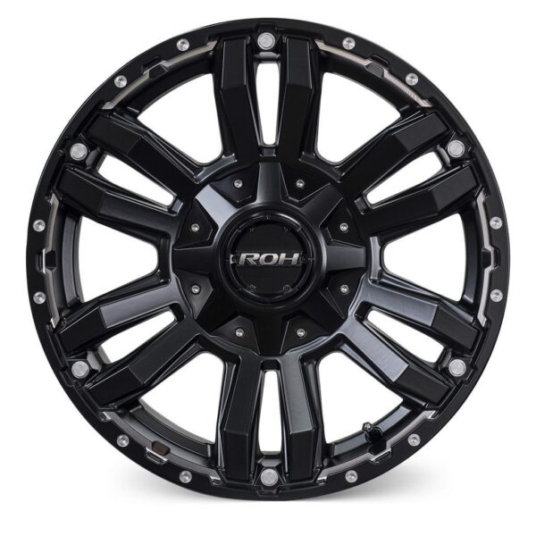 Prado 250 (17X8) 5x MATT BLACK VAPOUR WHEELS (6/139.7) +30 OFFSET