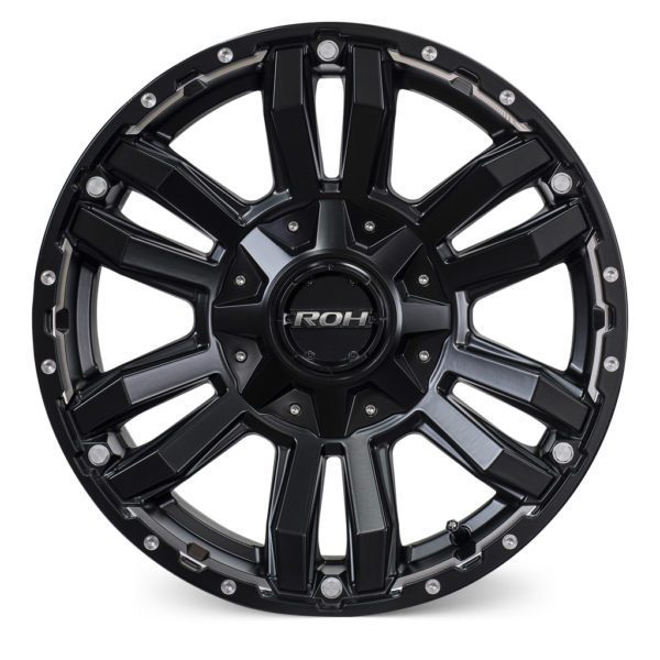 LC300 (17X8) 5x MATT BLACK VAPOUR WHEELS (6/139.7) +30 OFFSET