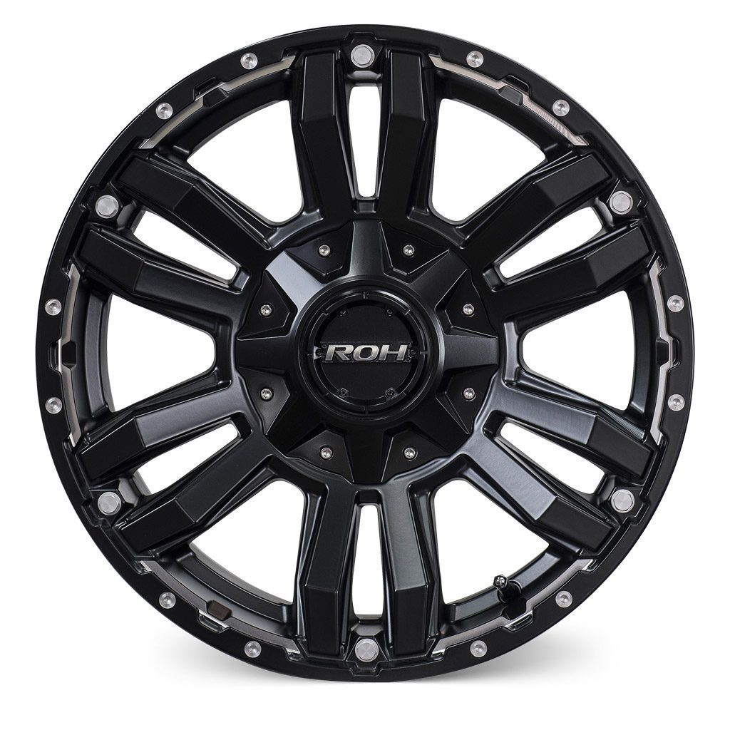 LC300 (18X9) 4x MATT BLACK VAPOUR WHEELS (6/139) +30 OFFSET
