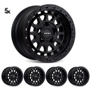 RANGER (17X9) RAID MATT BLACK 4x ALLOY WHEELS (6/139) +35