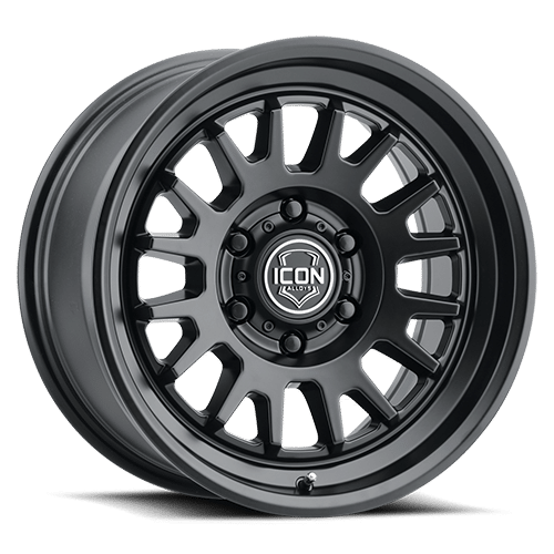 (17×8.5) 4x ANZA SATIN BLACK 6×5.5 (0 OFFSET)