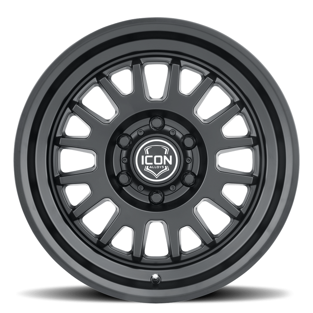 (17×8.5) 4x ANZA SATIN BLACK 6×5.5 (0 OFFSET)